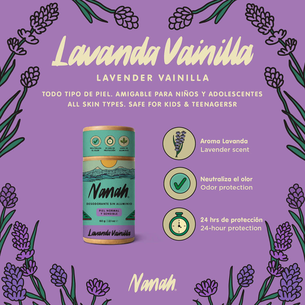 Desodorante de Lavanda Vainilla