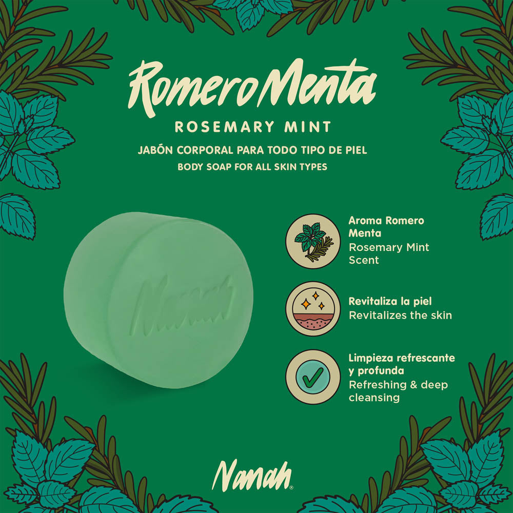 Jabón Corporal de Romero Menta