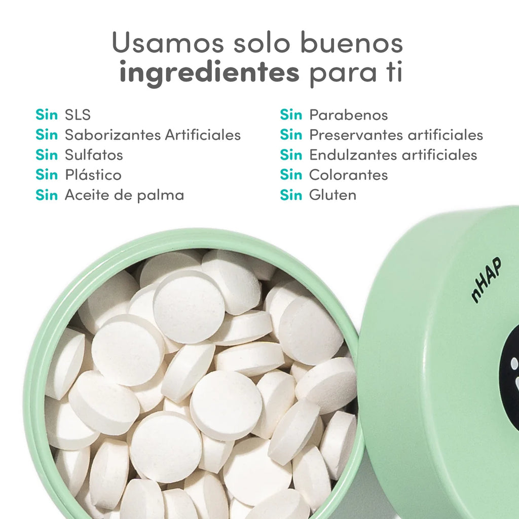 Pasta Dental en Tabletas con Nano-Hidroxiapatita |